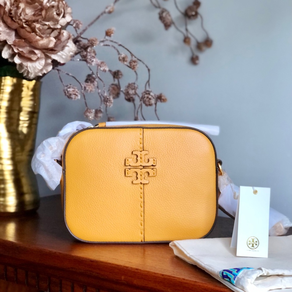Tory Burch McGraw Camera Bag in Dark Solarium NWT